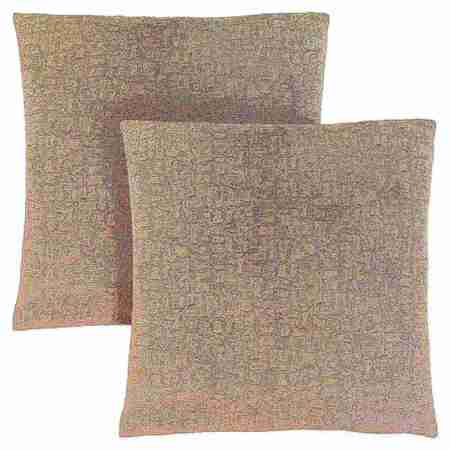 MONARCH SPECIALTIES Pillows, Set Of 2, 18 X 18 Square, Insert Included, Accent, Sofa, Couch, Bedroom, Polyester, Grey I 9273